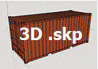 SketchUp Shipping Container Architectural Drawings