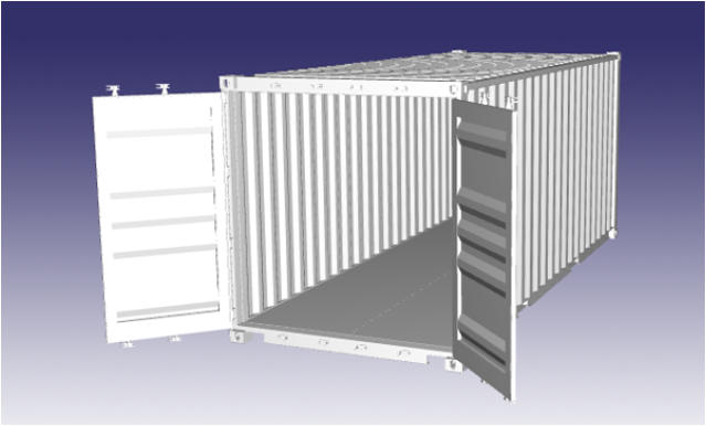 iso shipping container drawing